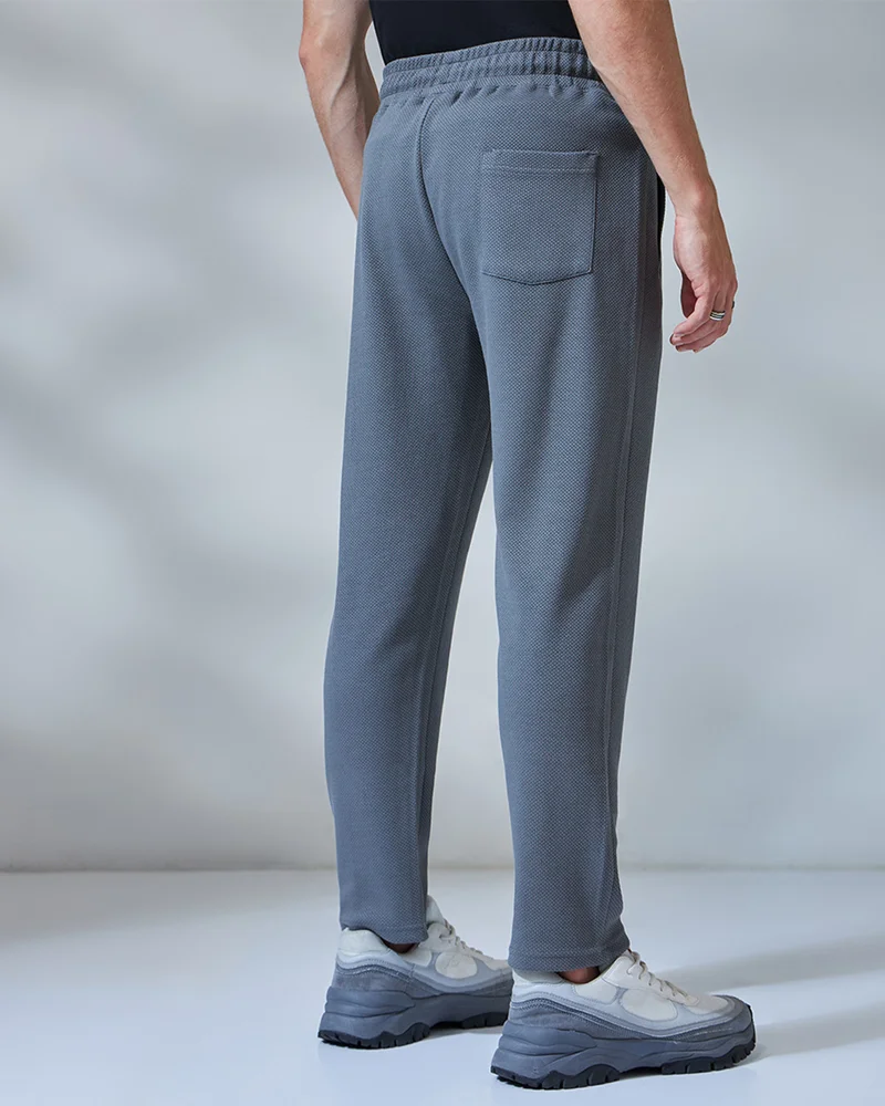 bewakoof  Men's Grey Warm Track Pants for Men | Best Price UAE